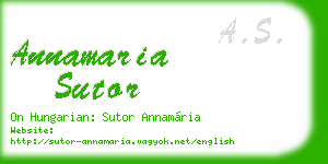 annamaria sutor business card